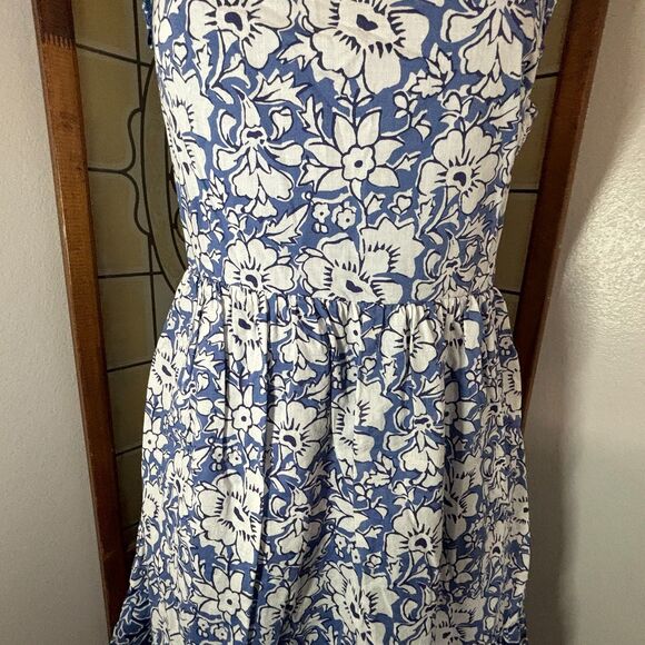 J. Crew Factory Mini Dress With Ruffle Sleeves Calas Block Mix Easter Size 4 - Picture 8 of 12